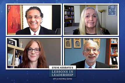 Lessons in Leadership: Rodger DeRose, Steven Kirshblum with Gail Forrest, and Linda Toro
