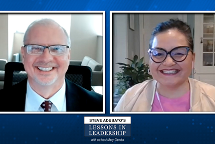 Lessons in Leadership: John Pelesko, PhD and Carmen Villar